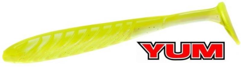 4,5` Yum Pulse Swimbait - 11,5cm - Chartreuse Clear Shad